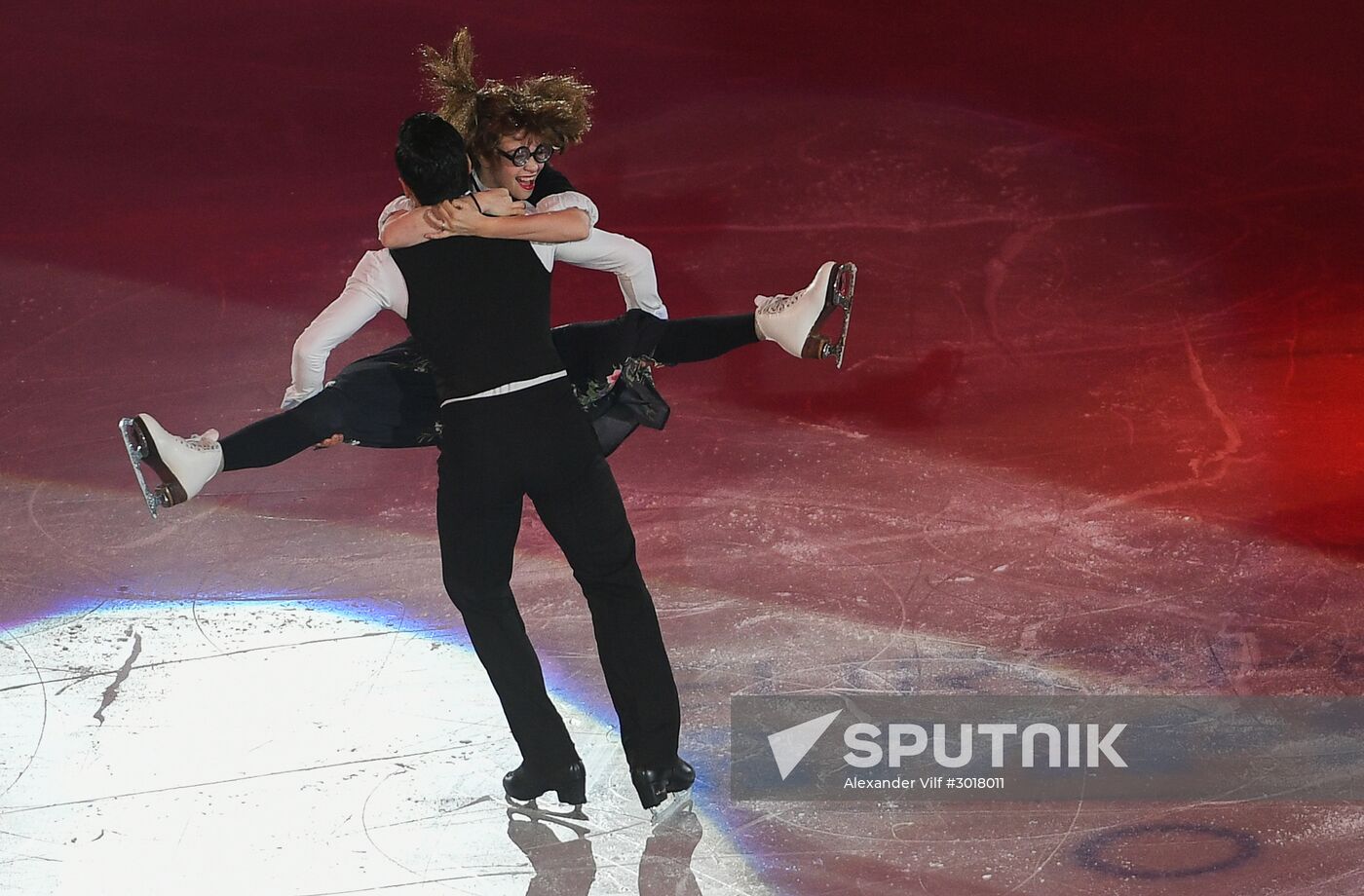 European Figure Skating Championship. Exhibition performances