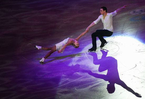 European Figure Skating Championship. Exhibition performances