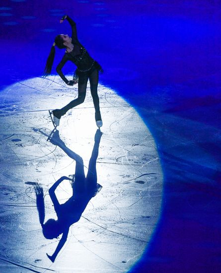 European Figure Skating Championship. Exhibition performances