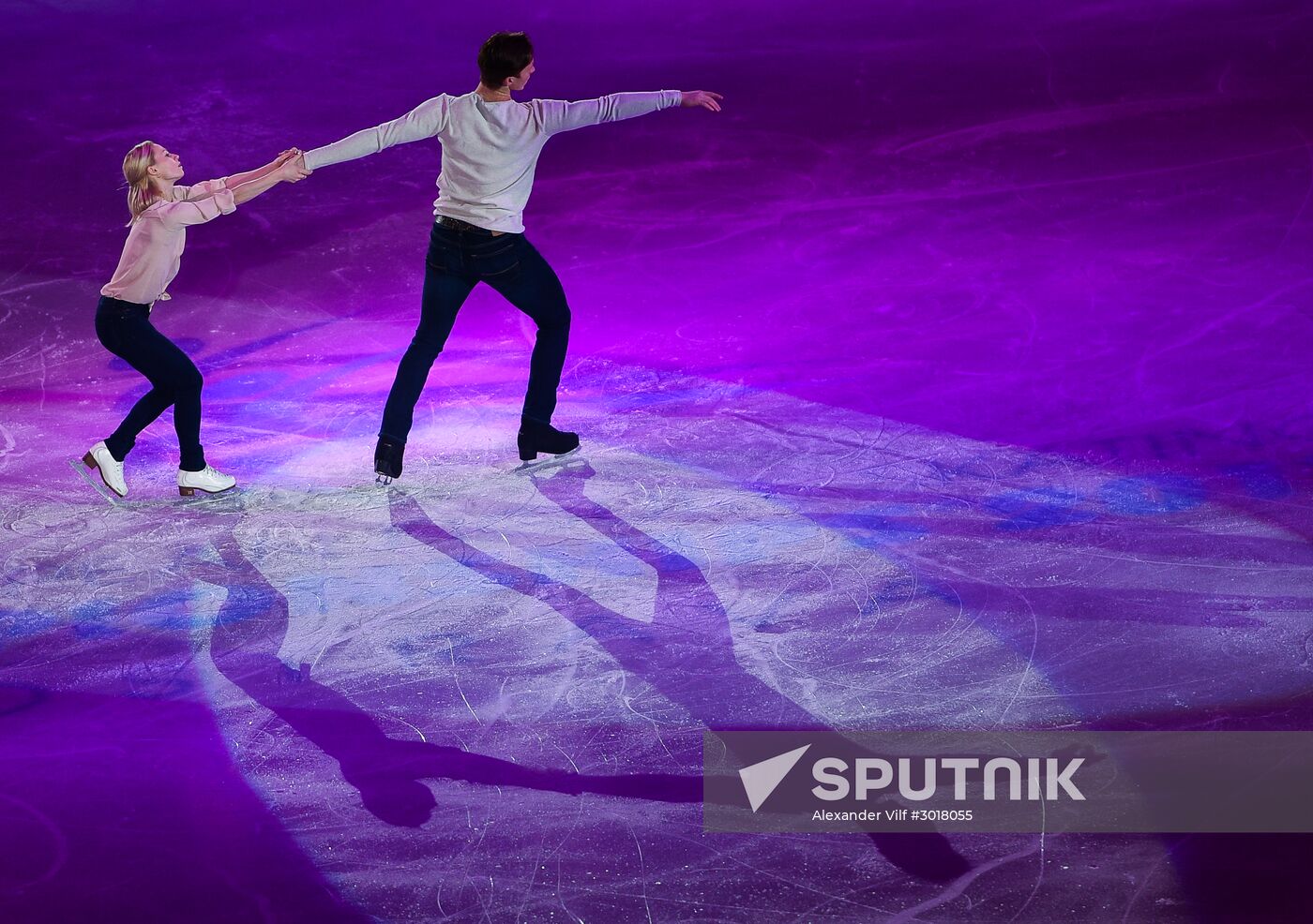 European Figure Skating Championship. Exhibition performances