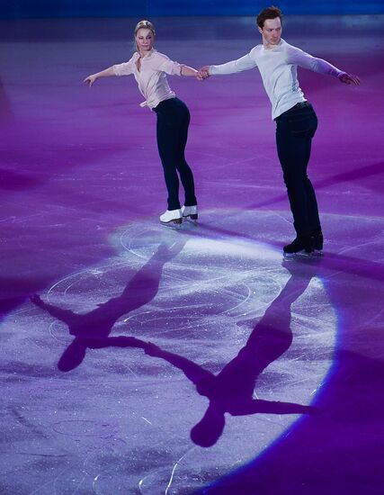European Figure Skating Championship. Exhibition performances