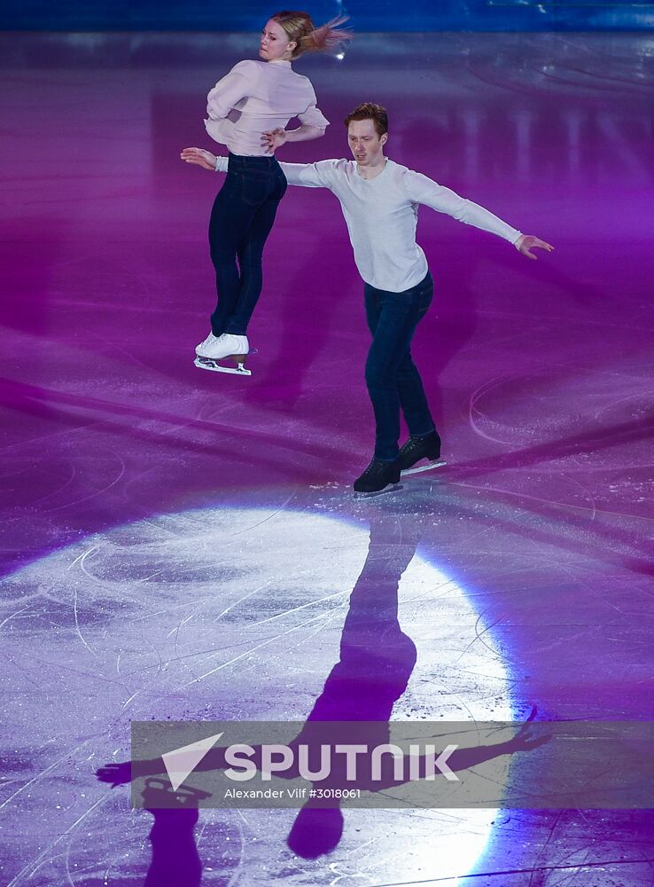 European Figure Skating Championship. Exhibition performances
