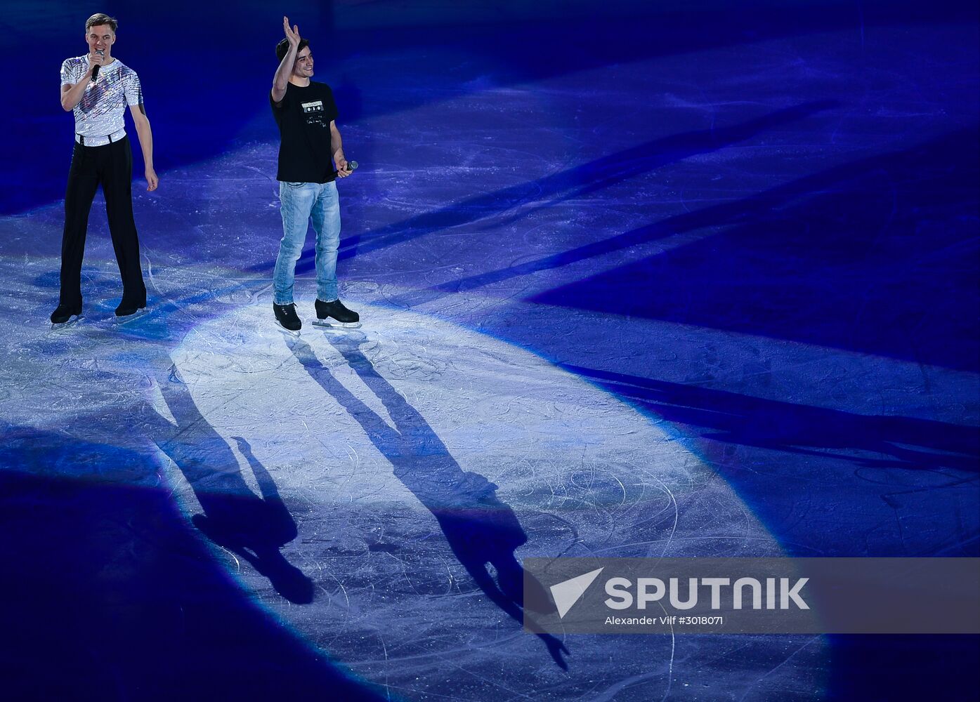 European Figure Skating Championship. Exhibition performances