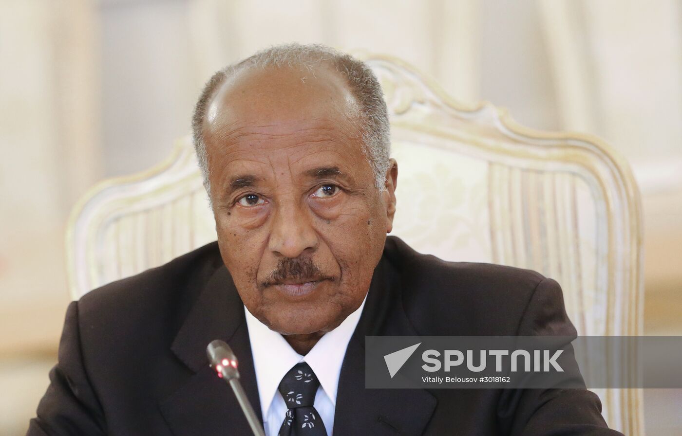 Russian Foreign Minister Sergei Lavrov meets with his Eritrean counterpart Osman Saleh