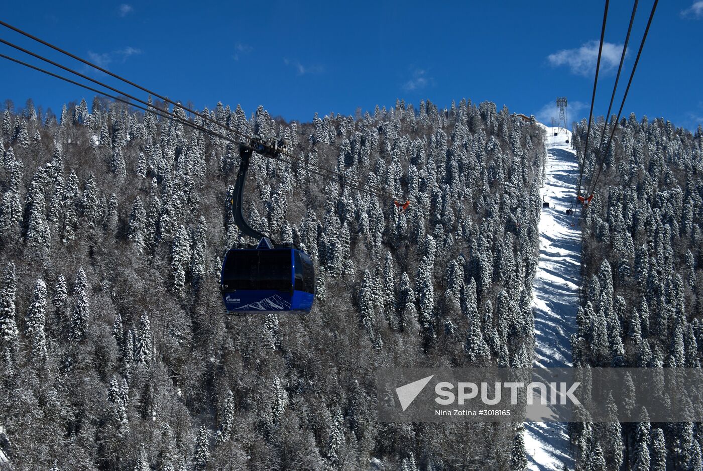 Mountain ski resorts in Sochi