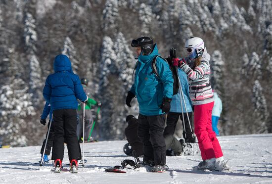Mountain ski resorts in Sochi