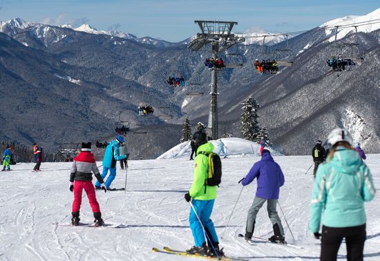 Mountain ski resorts in Sochi