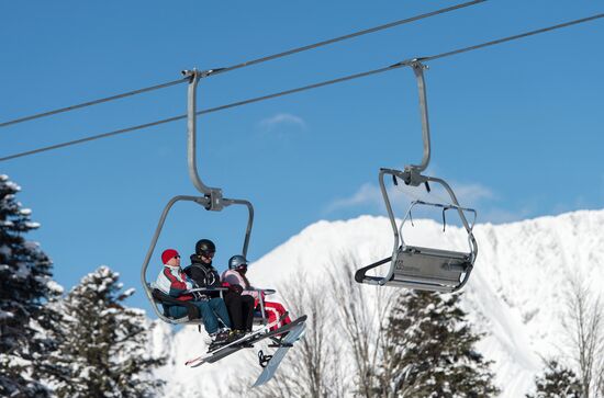 Mountain ski resorts in Sochi