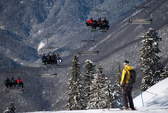 Mountain ski resorts in Sochi