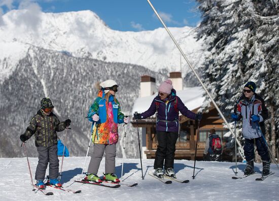 Mountain ski resorts in Sochi