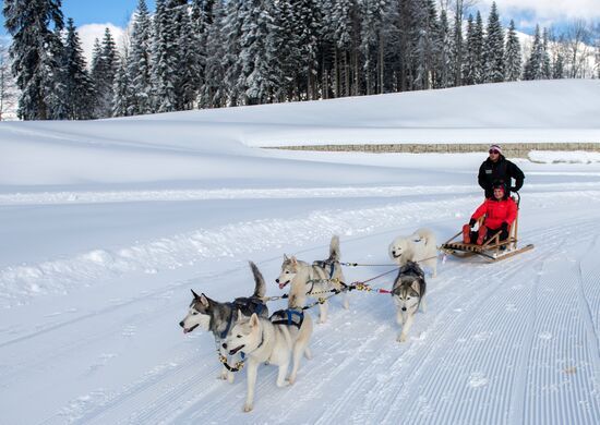 Mountain ski resorts in Sochi