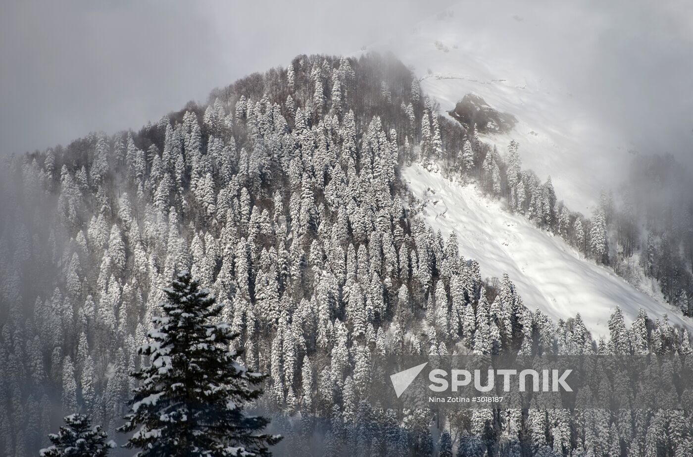Mountain ski resorts in Sochi