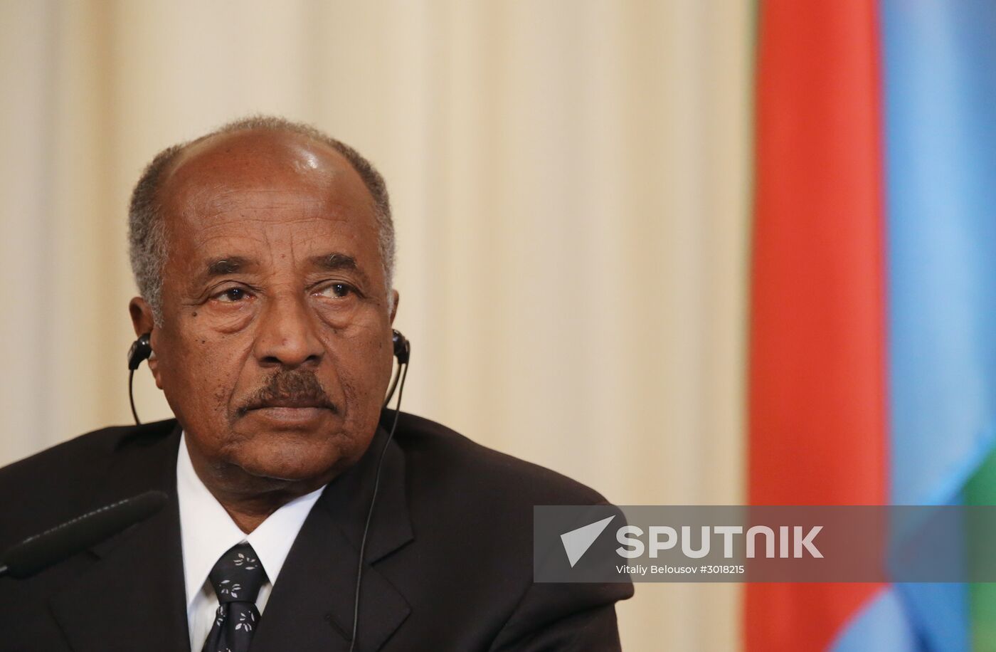 Russian Foreign Minister Sergei Lavrov meets with his Eritrean counterpart Osman Saleh