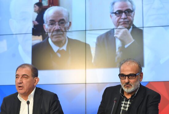 Representatives of Syrian opposition hold news conference