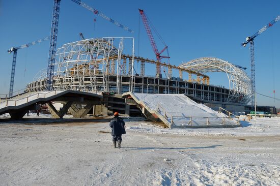 Mordovia Arena under construction