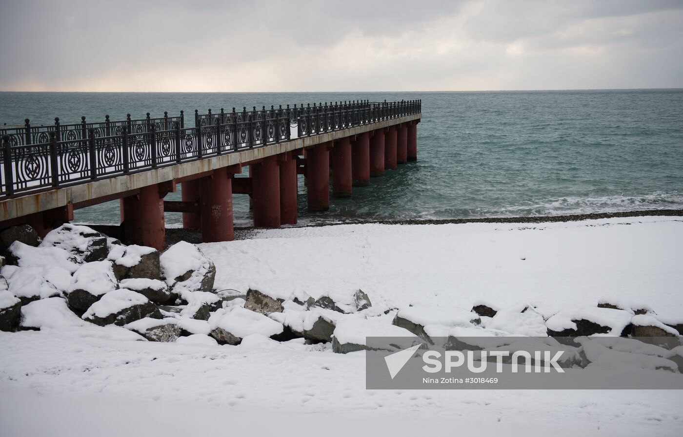 Snowstorm in Sochi