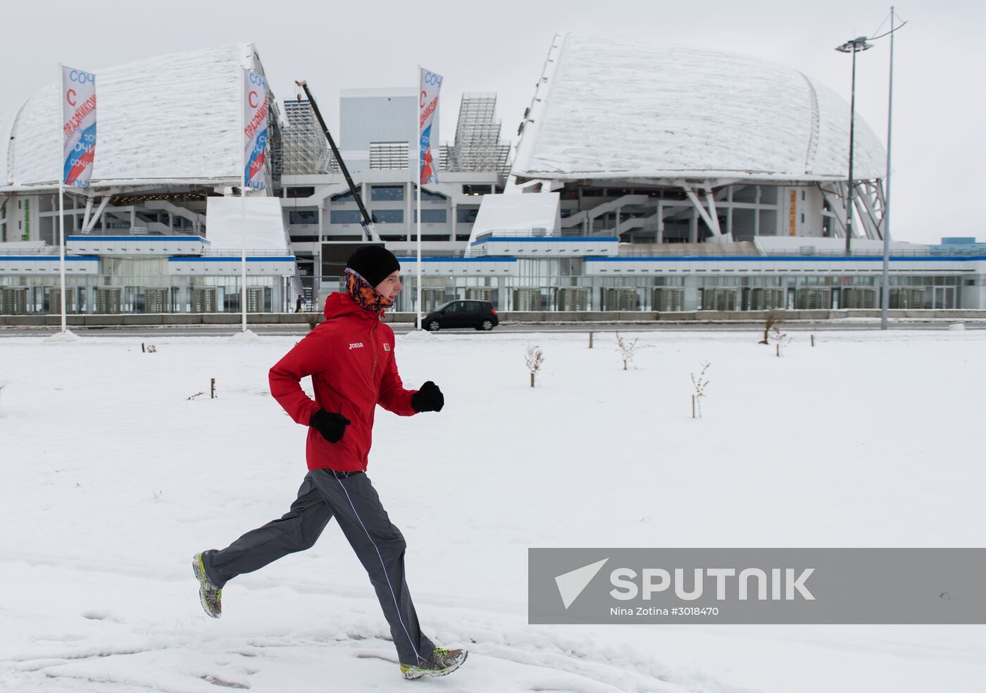 Snowstorm in Sochi
