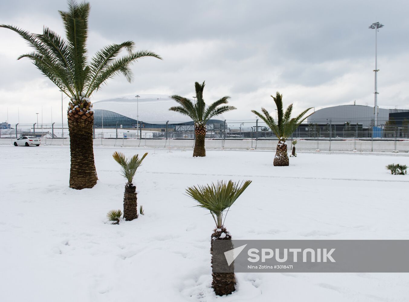 Snowstorm in Sochi