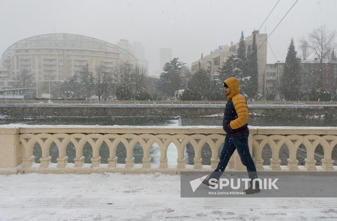 Snowstorm in Sochi