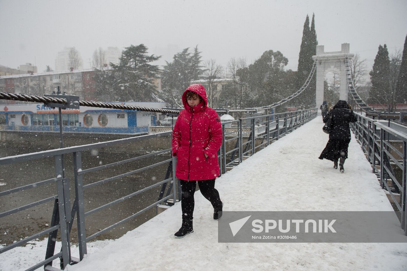 Snowstorm in Sochi