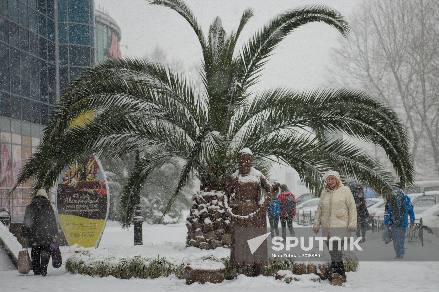 Snowstorm in Sochi