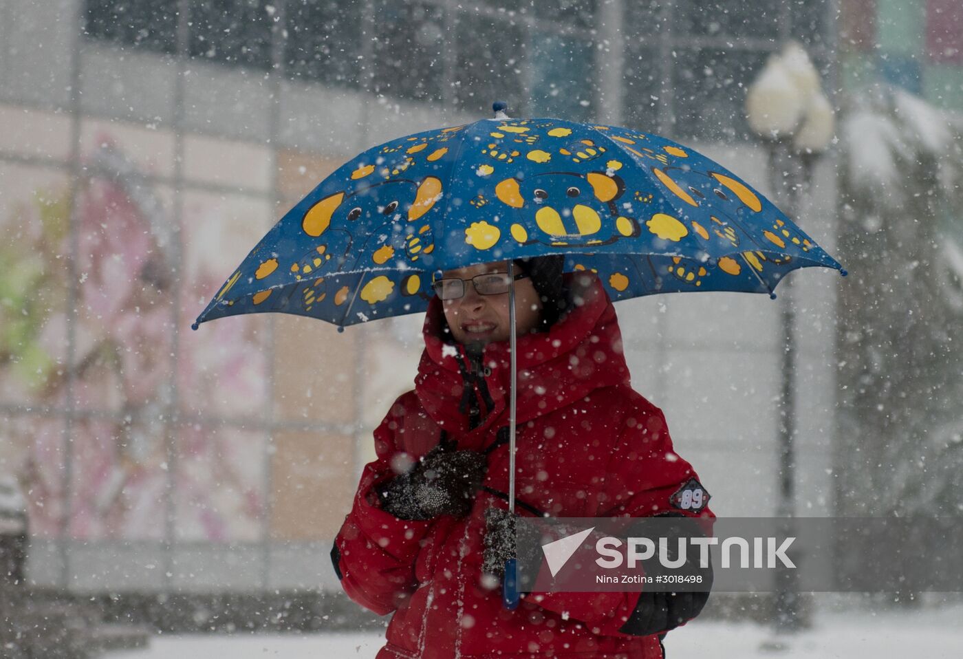 Snowstorm in Sochi