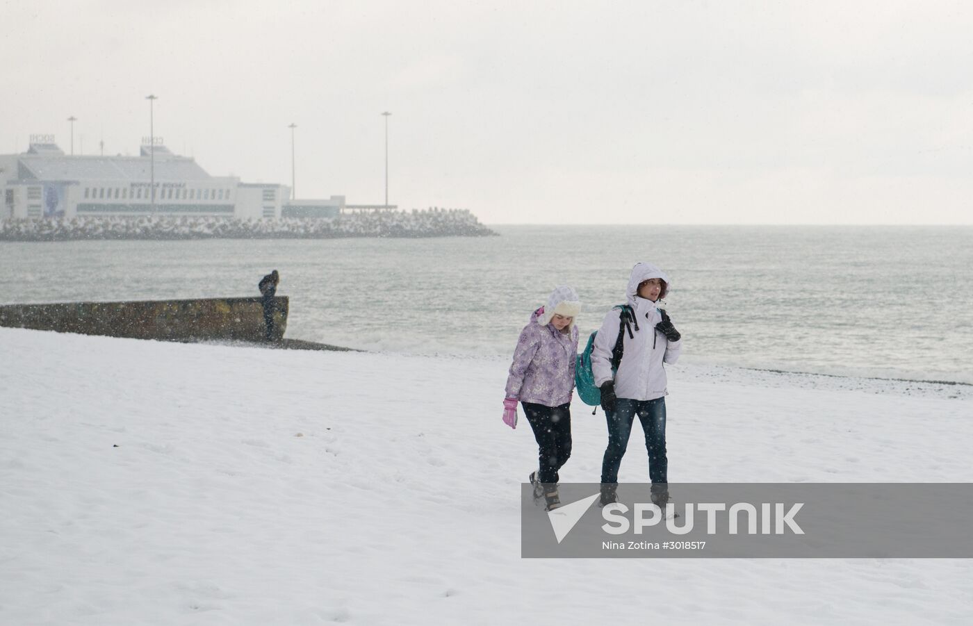Snowstorm in Sochi