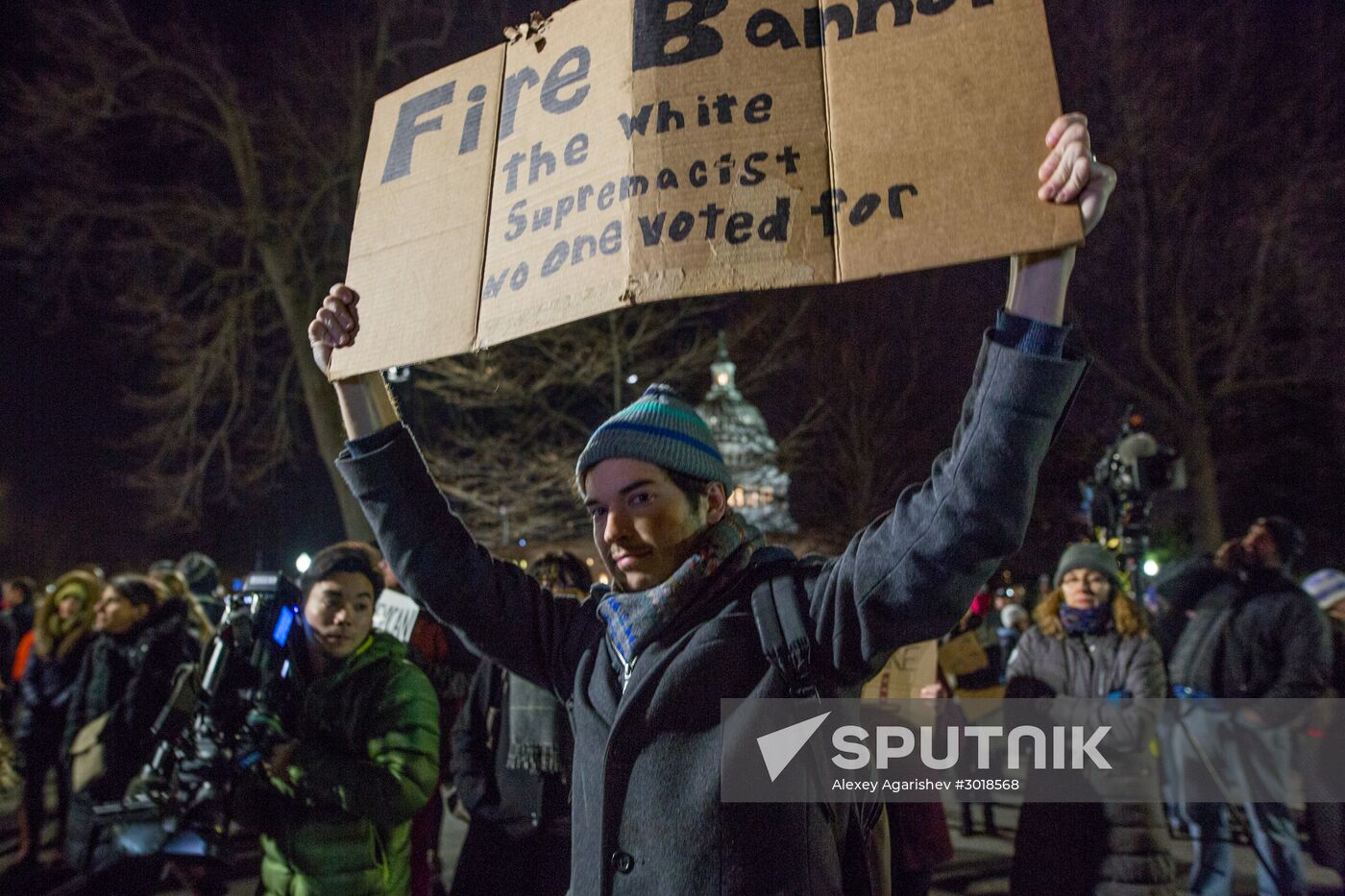 Immigration ban protests in Washington DC