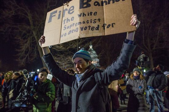 Immigration ban protests in Washington DC