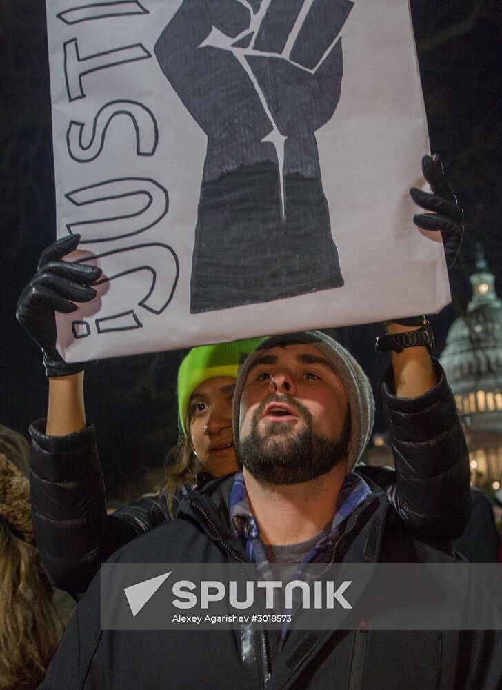 Immigration ban protests in Washington DC
