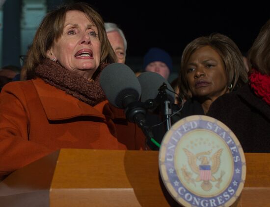 Immigration ban protests in Washington DC