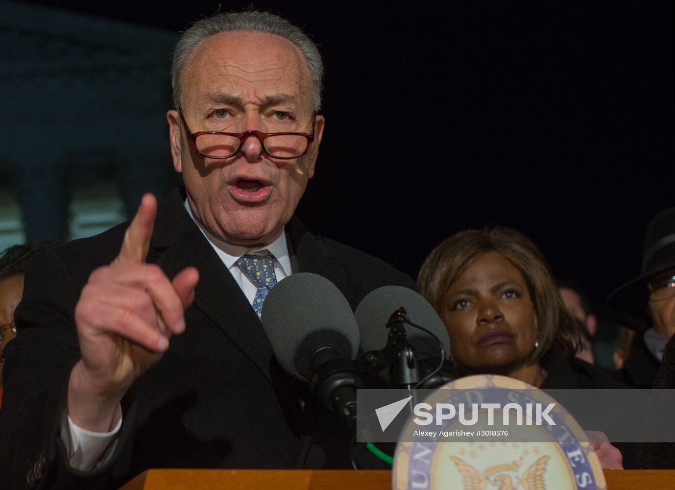 Immigration ban protests in Washington DC