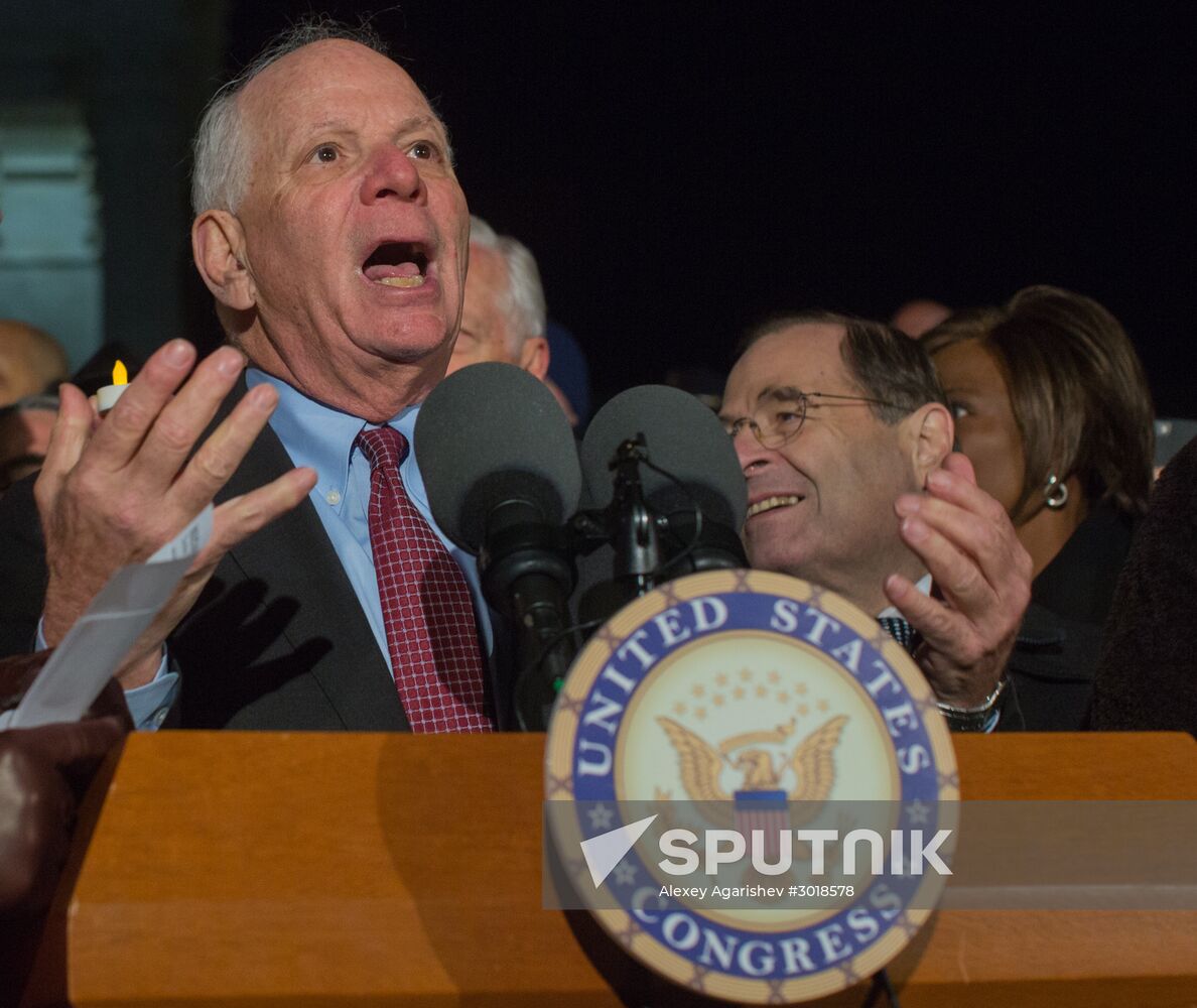 Immigration ban protests in Washington DC