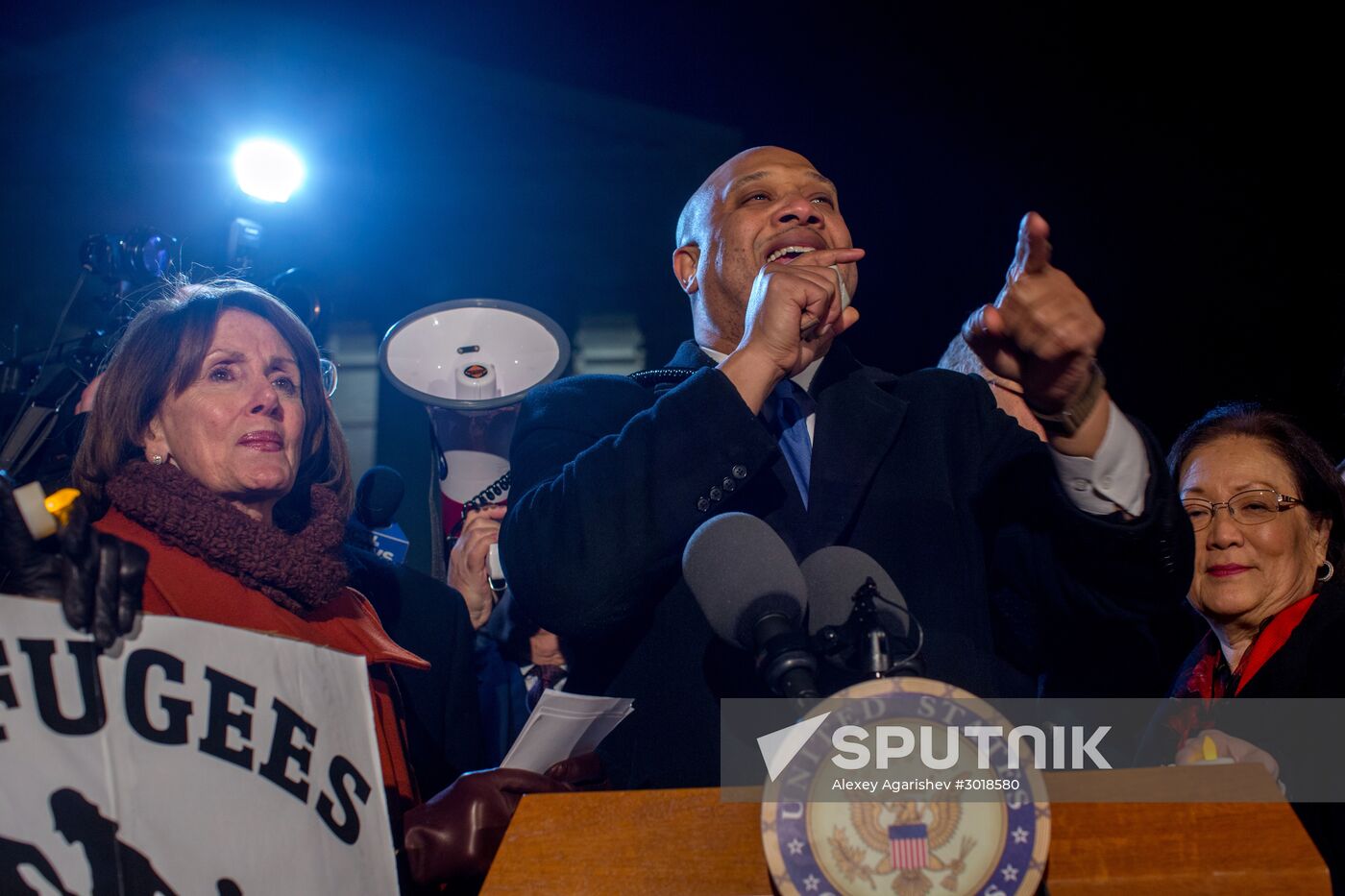 Immigration ban protests in Washington DC