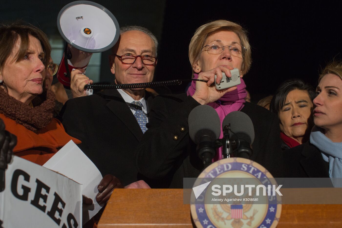 Immigration ban protests in Washington DC