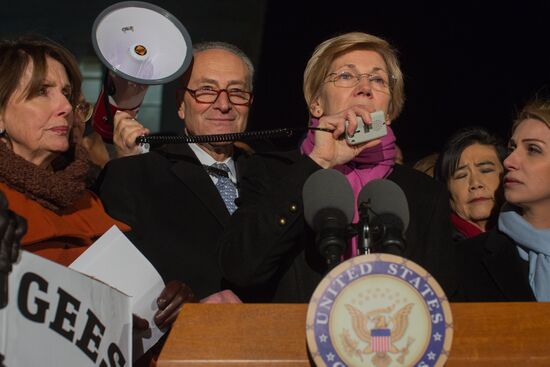 Immigration ban protests in Washington DC