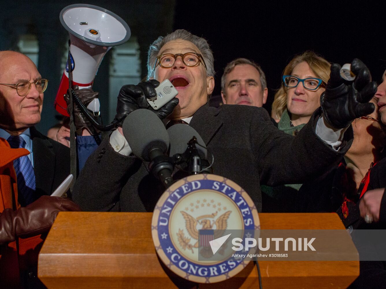 Immigration ban protests in Washington DC