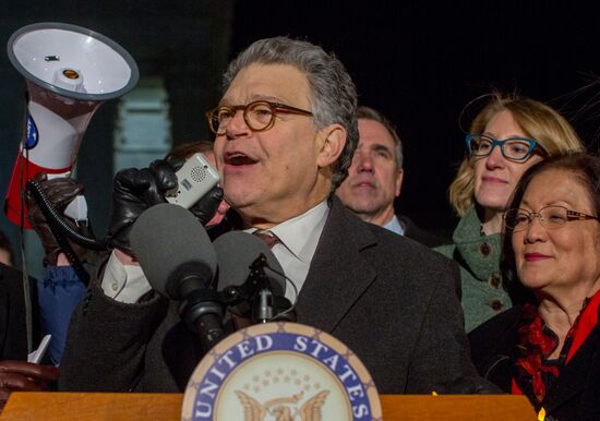 Immigration ban protests in Washington DC