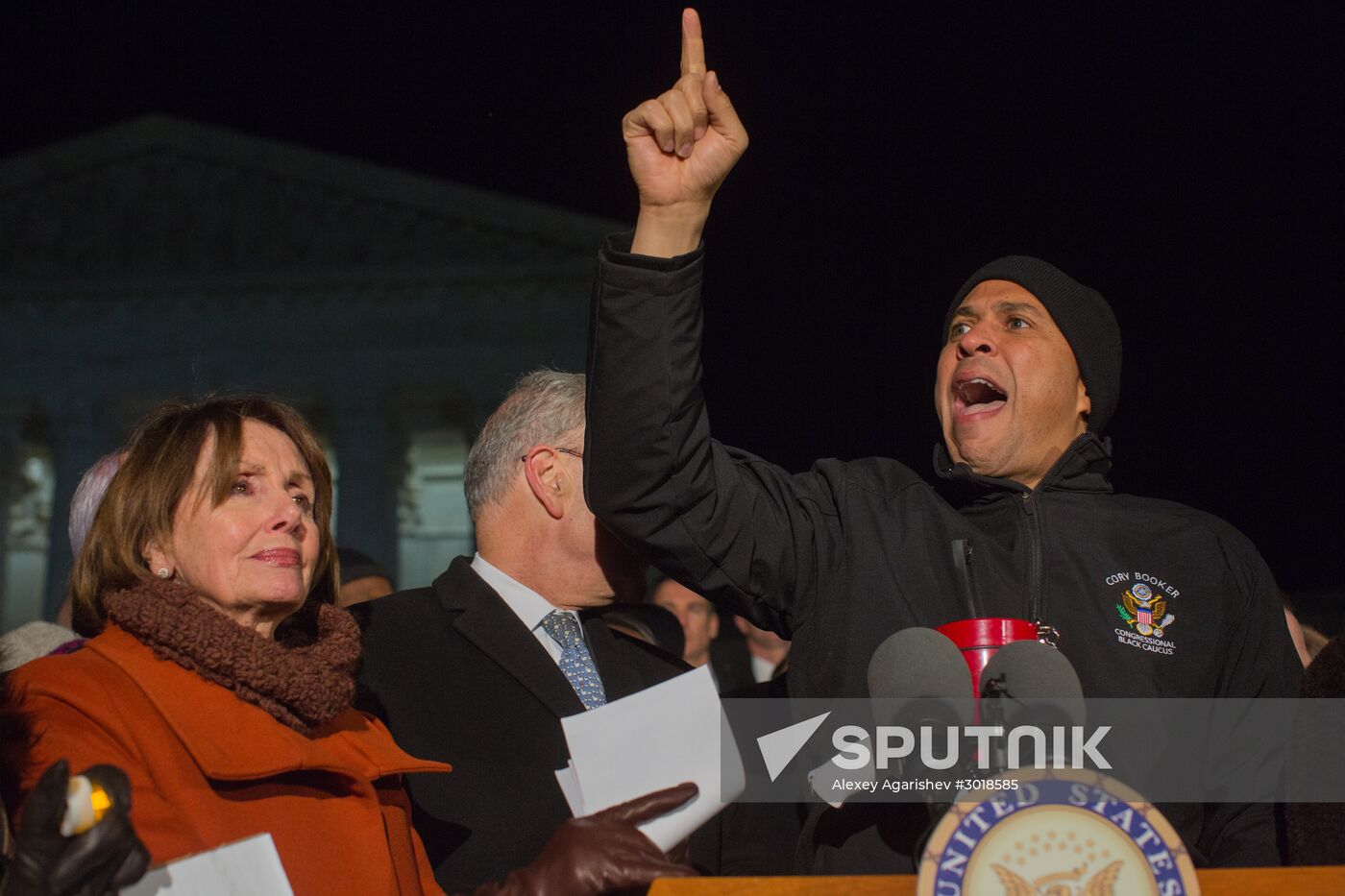 Immigration ban protests in Washington DC