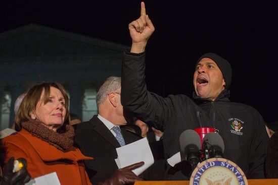 Immigration ban protests in Washington DC