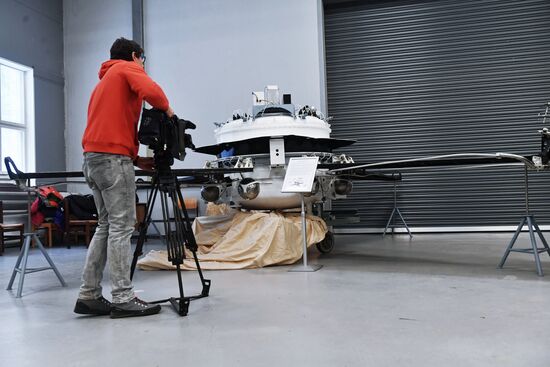 Spacecraft models displayed at Lavochkin Science & Production Association