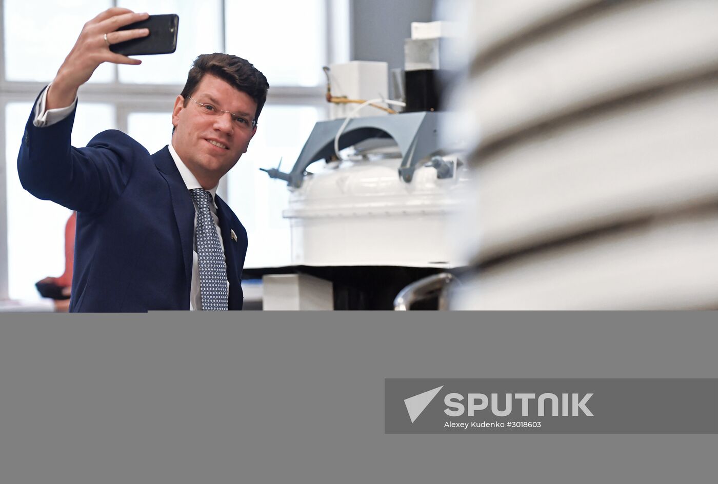 Spacecraft models displayed at Lavochkin Science & Production Association