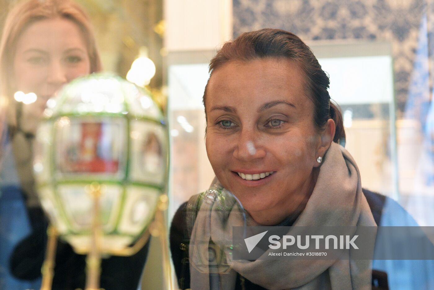 St. Petersburg Ladies Trophy tennis tournament participants visit Fabergé Museum