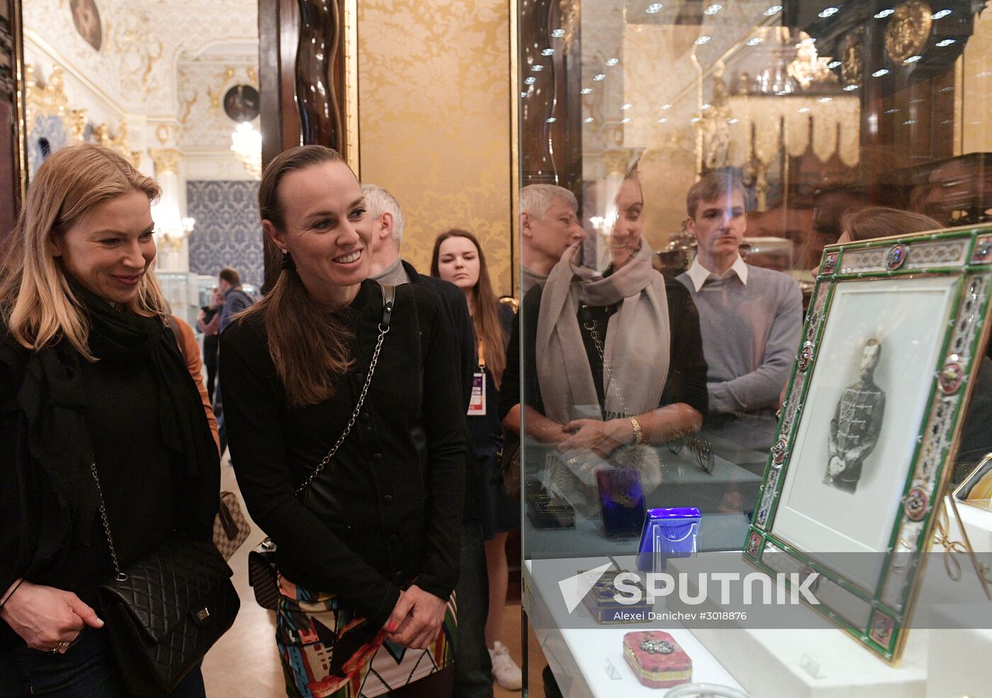 St. Petersburg Ladies Trophy tennis tournament participants visit Fabergé Museum