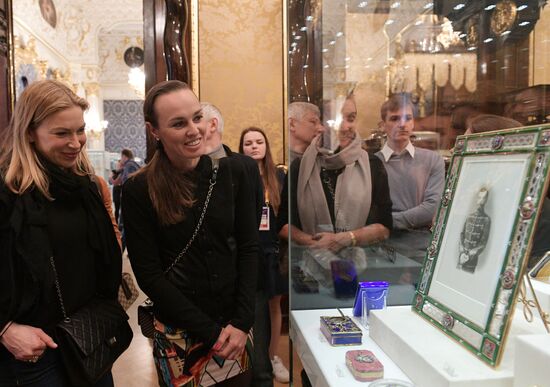 St. Petersburg Ladies Trophy tennis tournament participants visit Fabergé Museum
