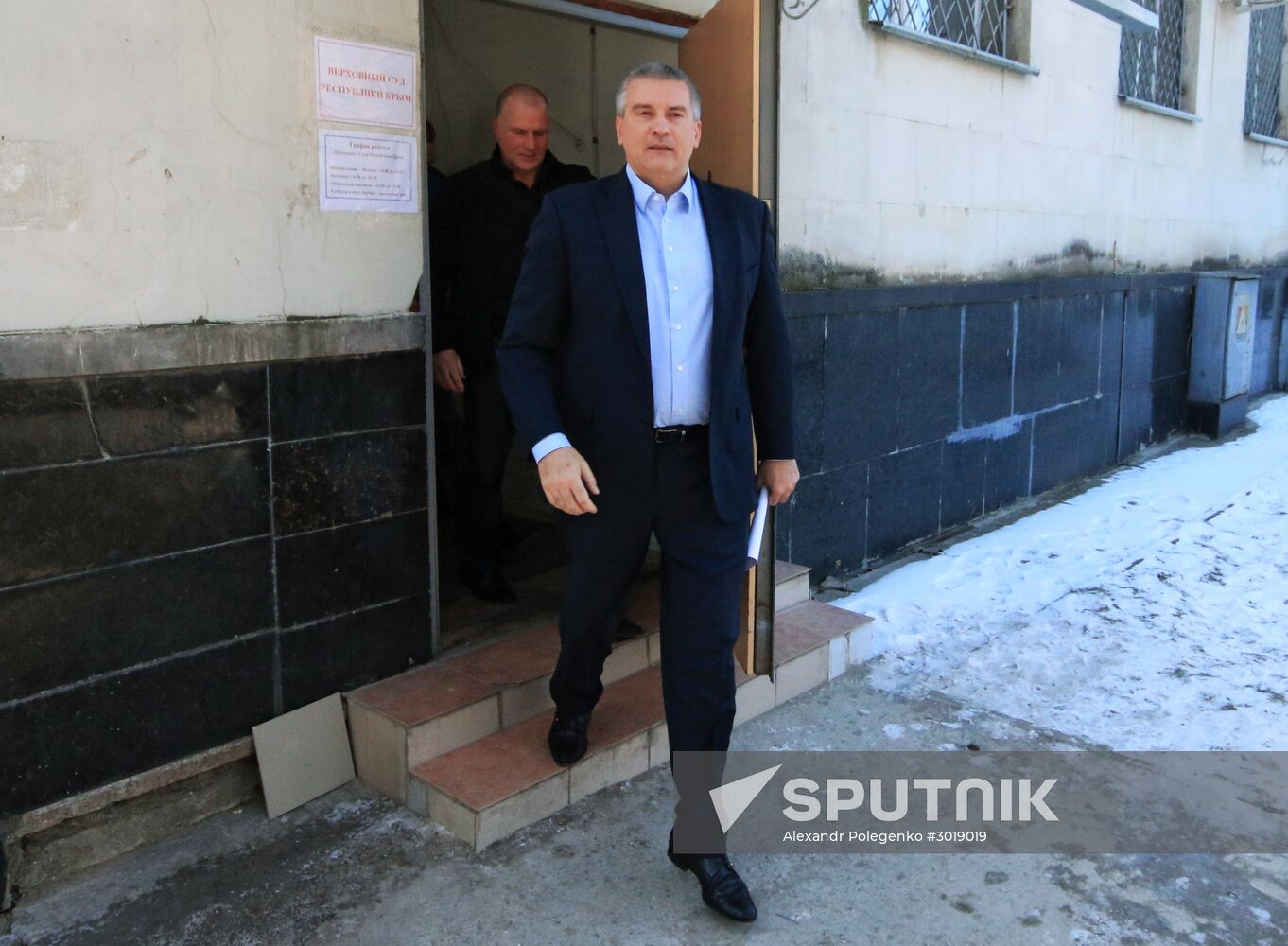 Sergei Aksyonov testifies in Crimea's court on 2014 riots outside State Council