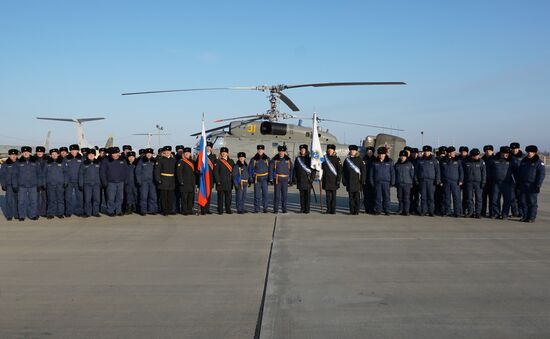 New Ka-27M helicopter and IL-38N aircraft delivered to Yeysk training center