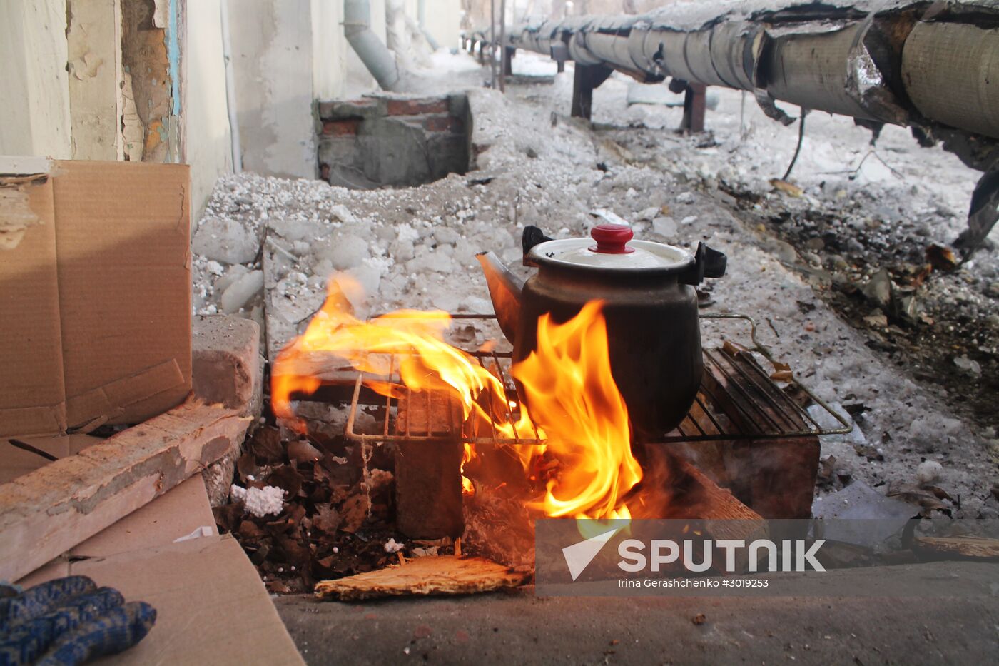 Donetsk after shelling