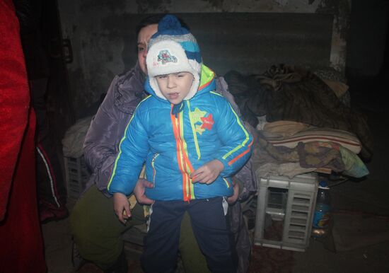 Donetsk after shelling