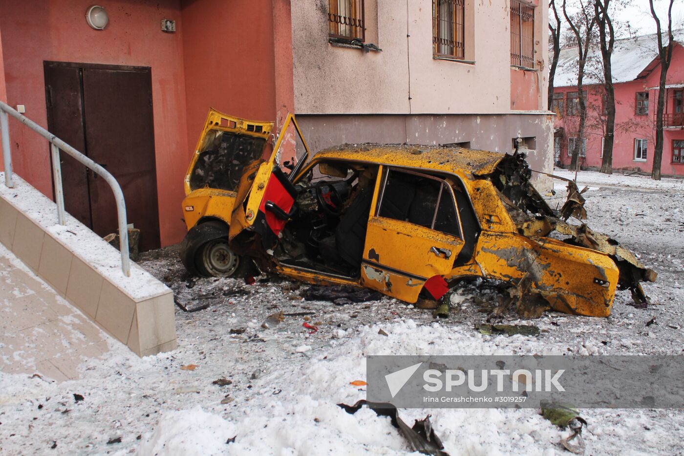 Donetsk after shelling